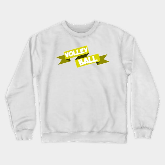 Volleyball Crewneck Sweatshirt by maxcode